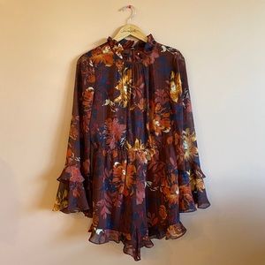 Lulus: Ruffled Sheer Romper